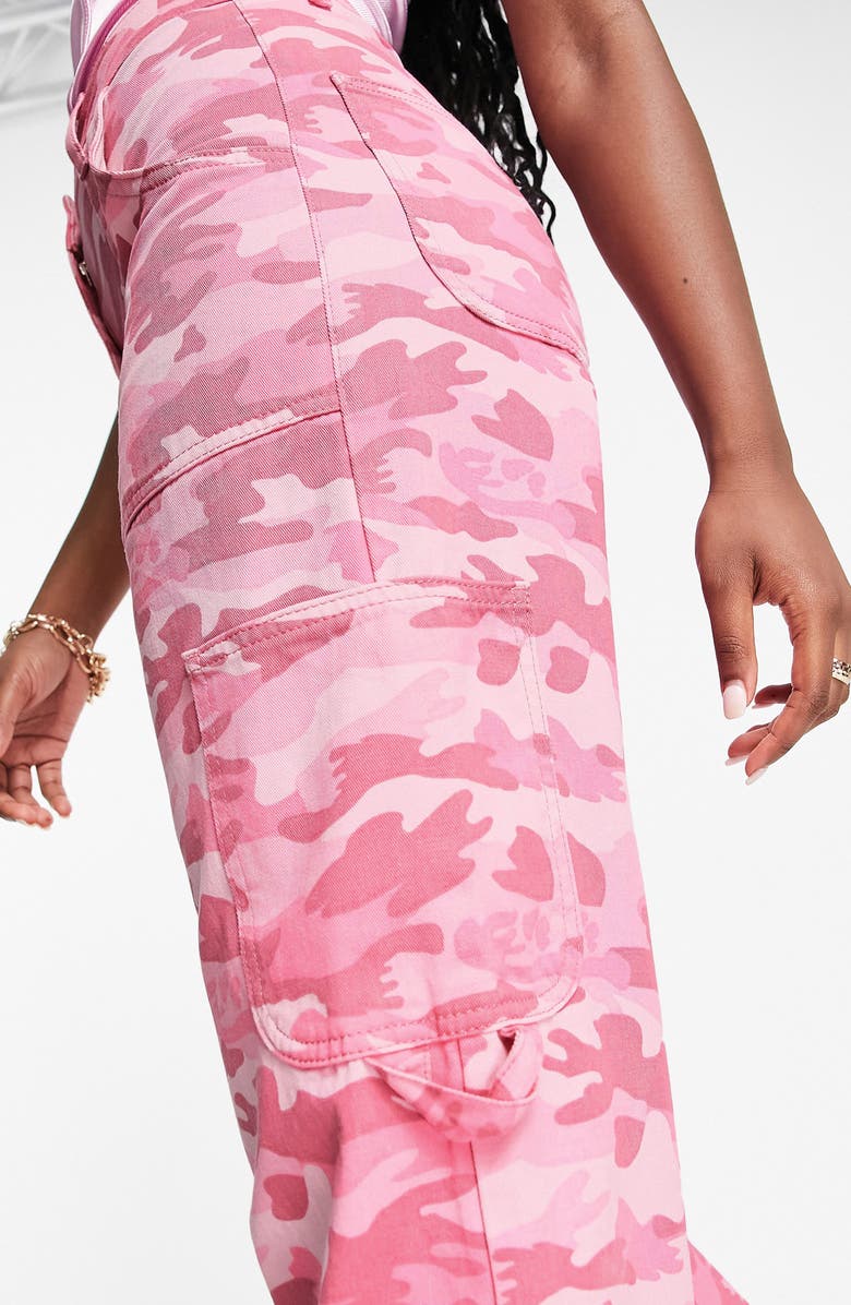 Miss Selfridge Camo Wide Leg Pants, Alternate, color, 