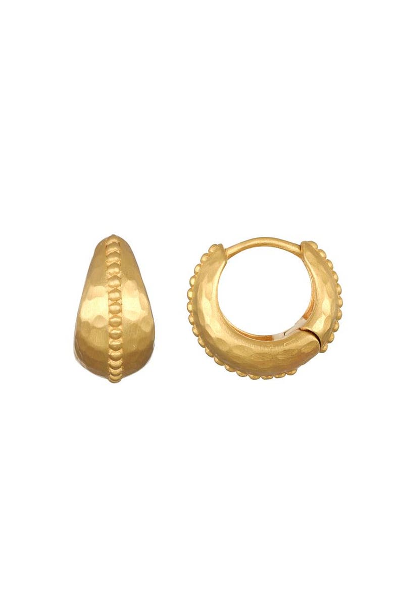 Little Joys Dot Huggie Hoop Earrings, Main, color, Gold