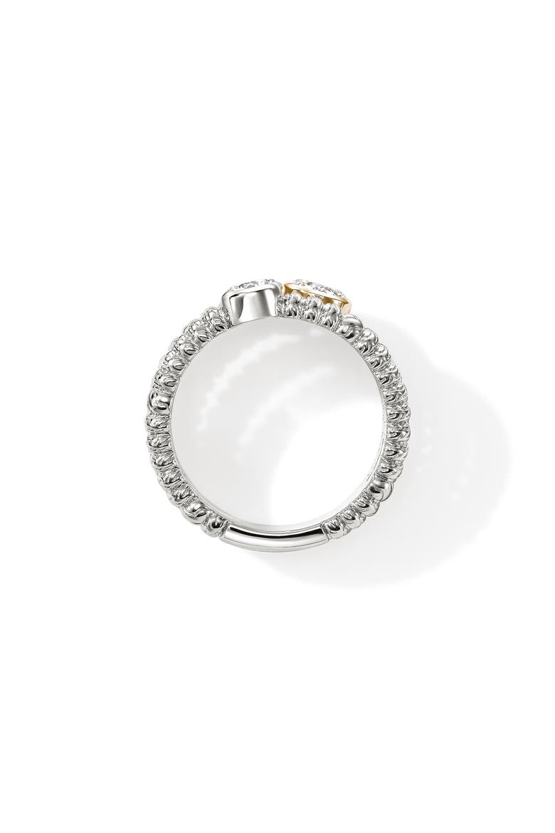 JH Lovestruck Heishi Lab Grown Diamond Ring, Alternate, color, SILVER AND GOLD