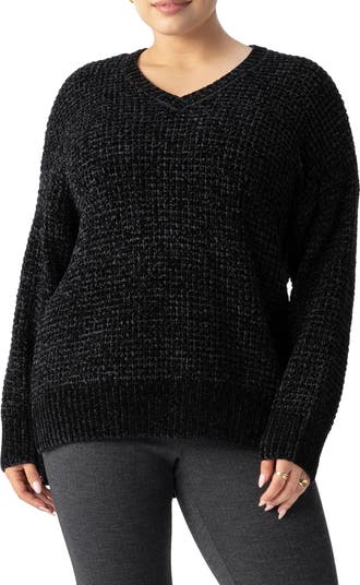 V-Neck Chenille Sweater