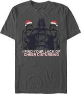 Star Wars Men's Star Wars Darth Vader Stormtrooper Holiday Spirit Graphic T-Shirt