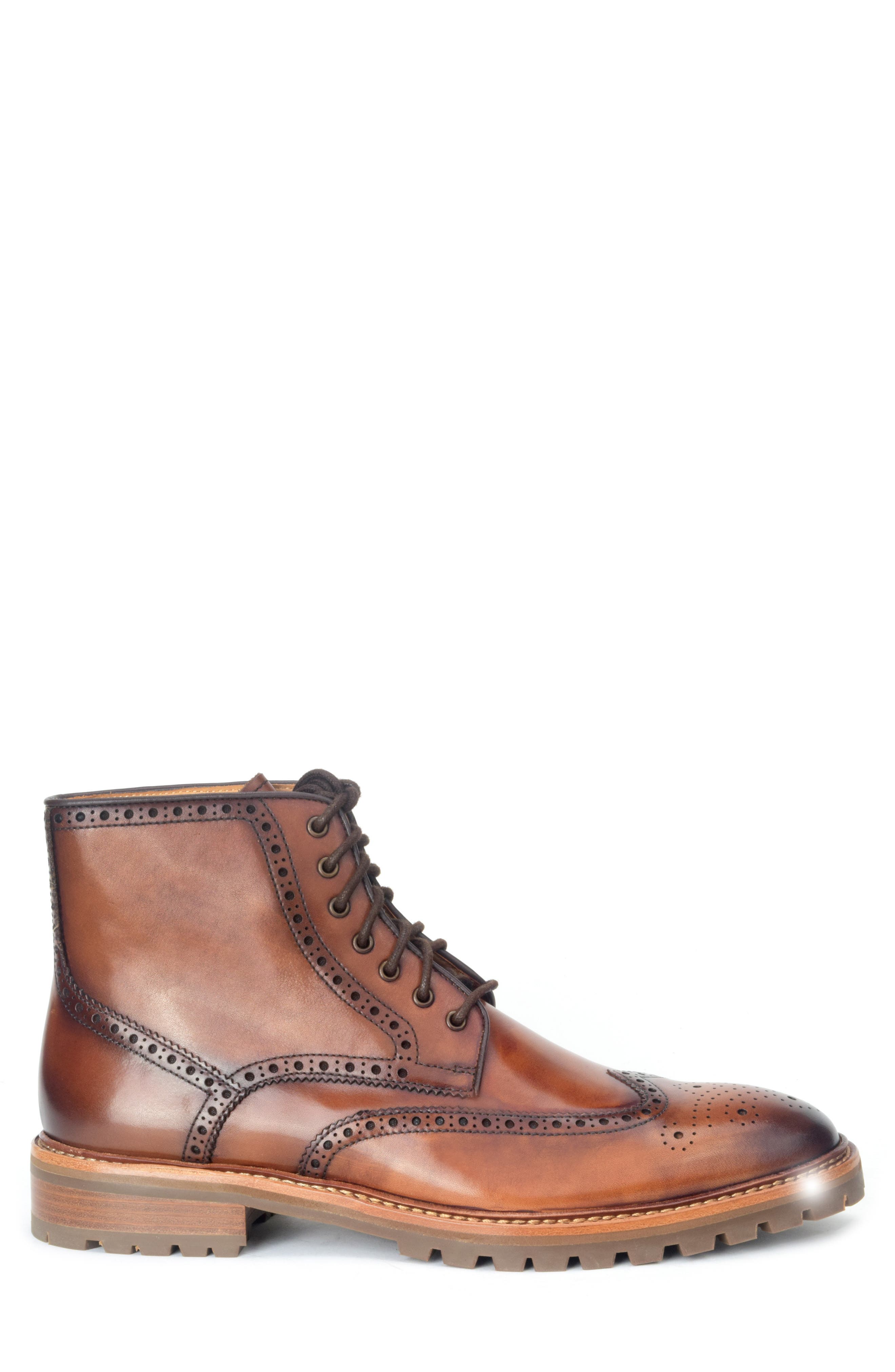 Warfield & Grand Rockford Wingtip Boot, Alternate, color, Tan