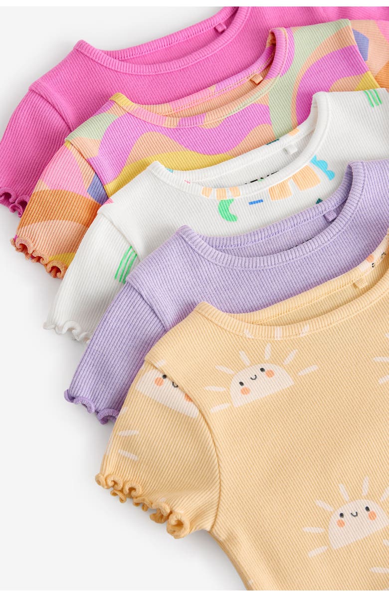 NEXT Kids' Assorted 5-Pack Rib T-Shirts, Alternate, color,