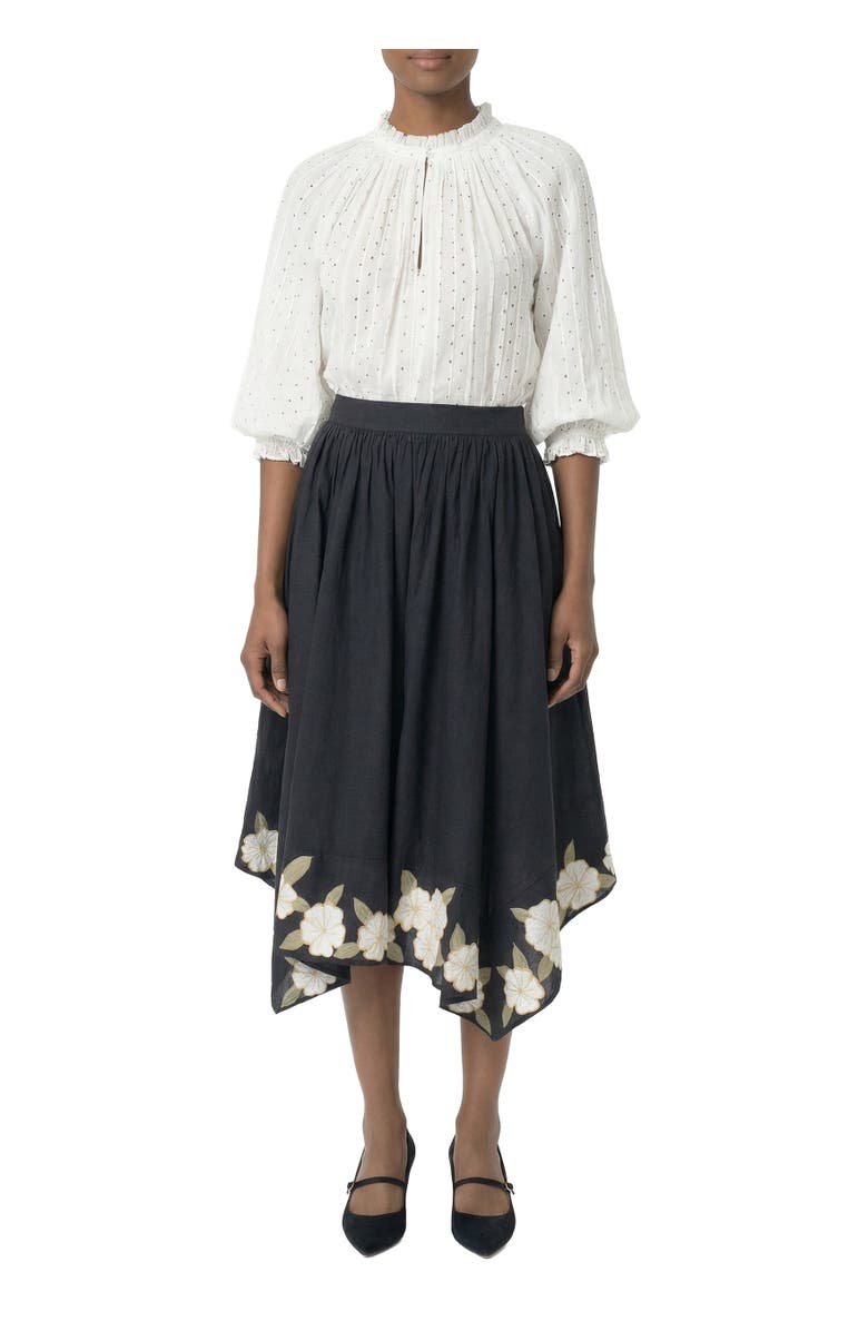 AREA STARS Gia Floral Skirt, Main, color, Black Multi