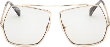 Max Mara 64mm Geometric Sunglasses Nordstrom