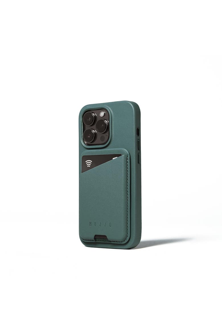 Full Leather MagSafe Wallet for iPhone, Alternate, color, Livid Green