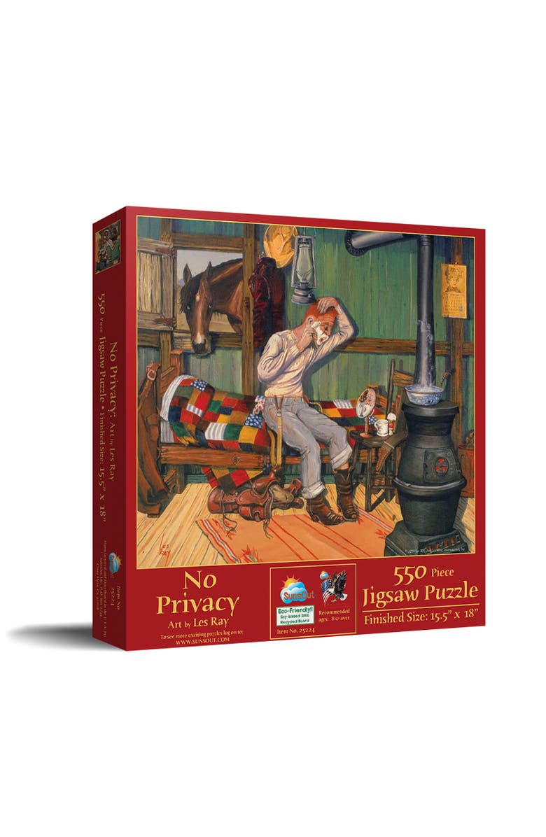 Sunsout No Privacy 550 piece Jigsaw Puzzle for Adults, Main, color, Multicolor