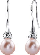 The Pearl Source Pink Freshwater Drop Pearl Denise Earrings
