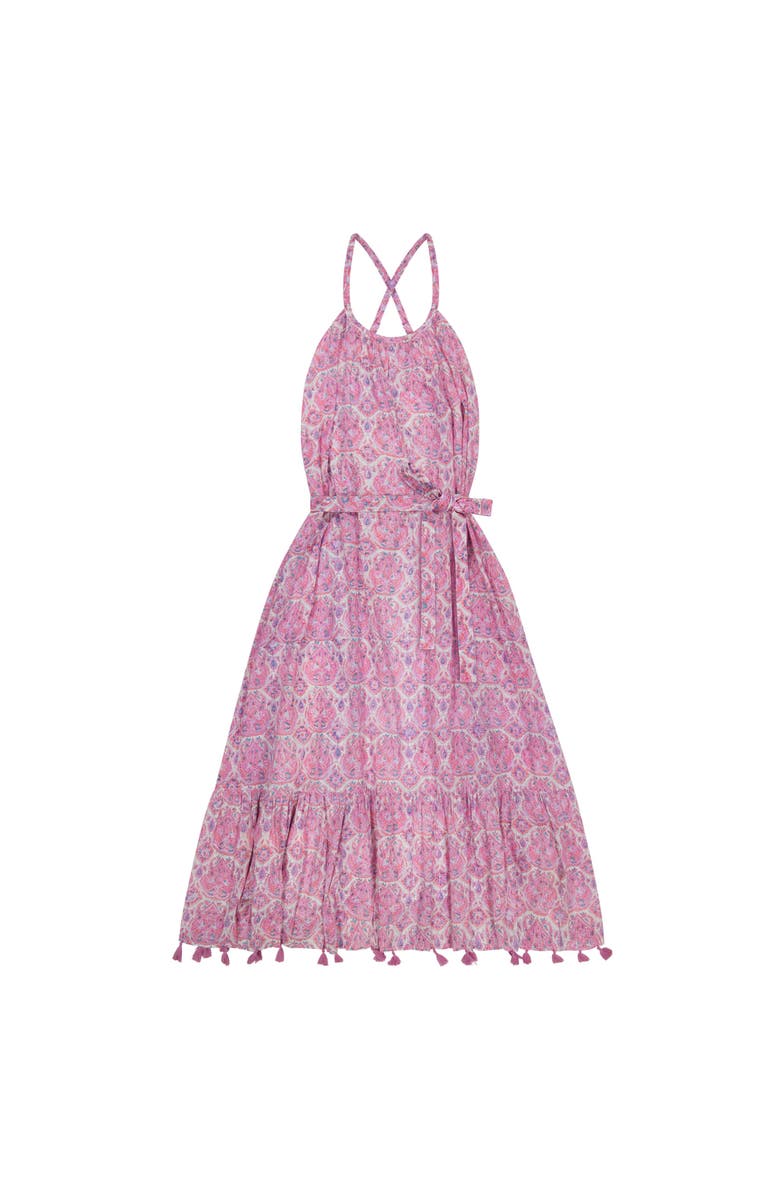 Mer St. Barth Chantal Women's Sundress Pink Paisley, Main, color, Pink