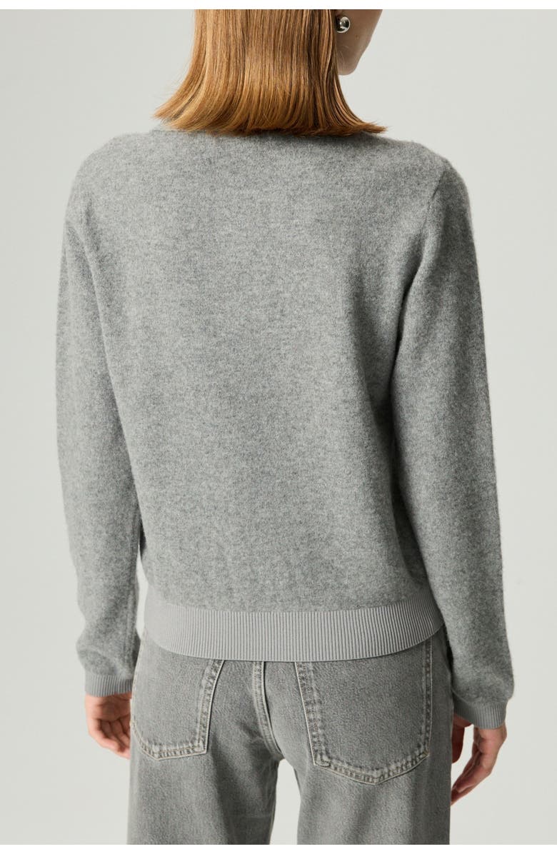 Nocturne Polo Knit Sweater, Alternate, color, Grey