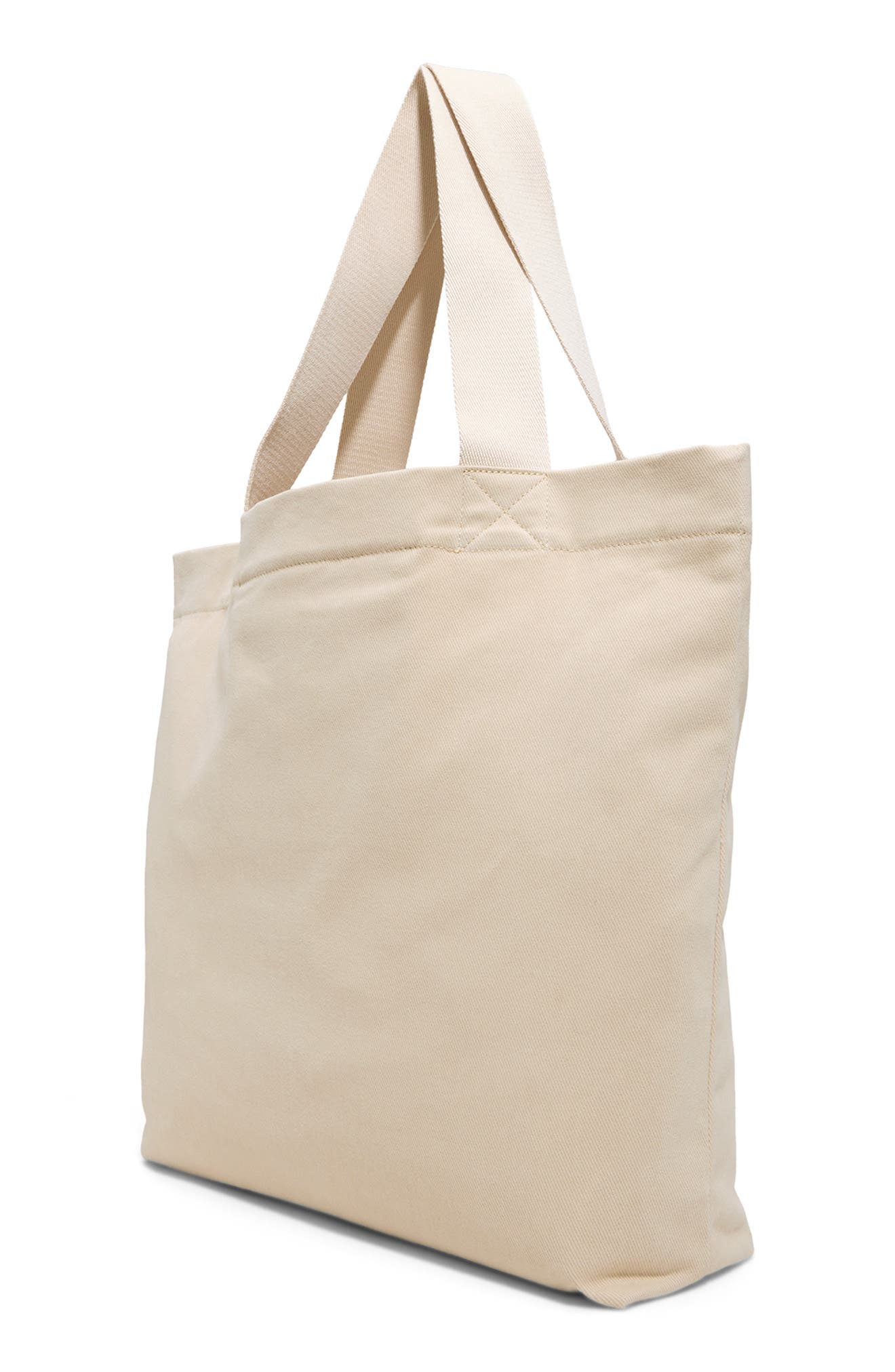 Skiing Sheep Cotton Tote, Alternate, color, OPEN NATURAL