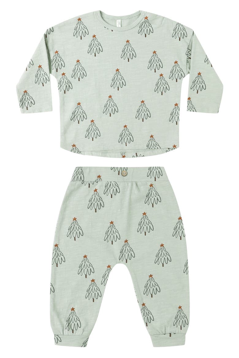 Kids' Long Sleeve T-Shirt & Pants Set, Main, color, PISTACHIO