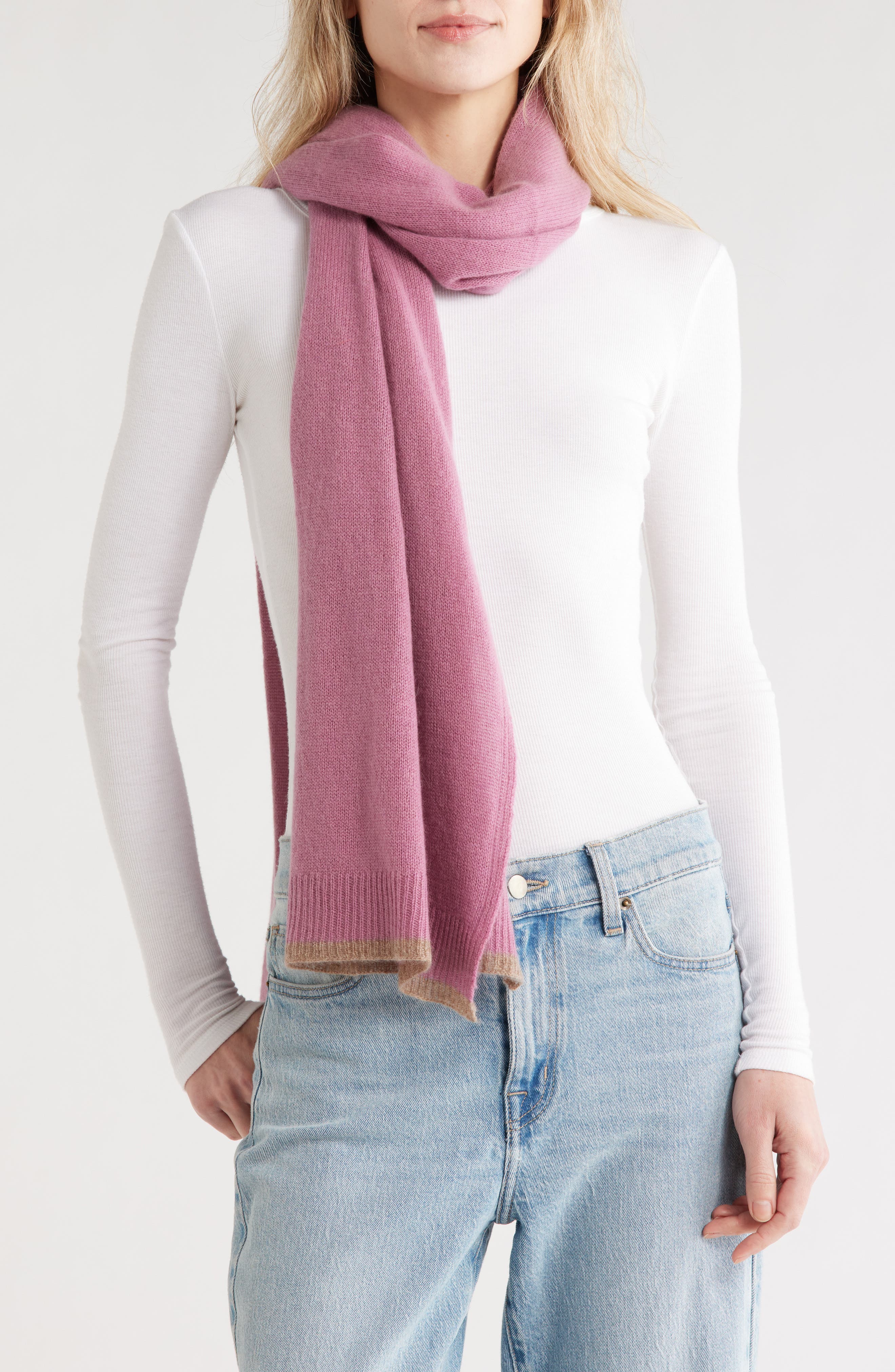 Portolano Colorblock Cashmere Scarf