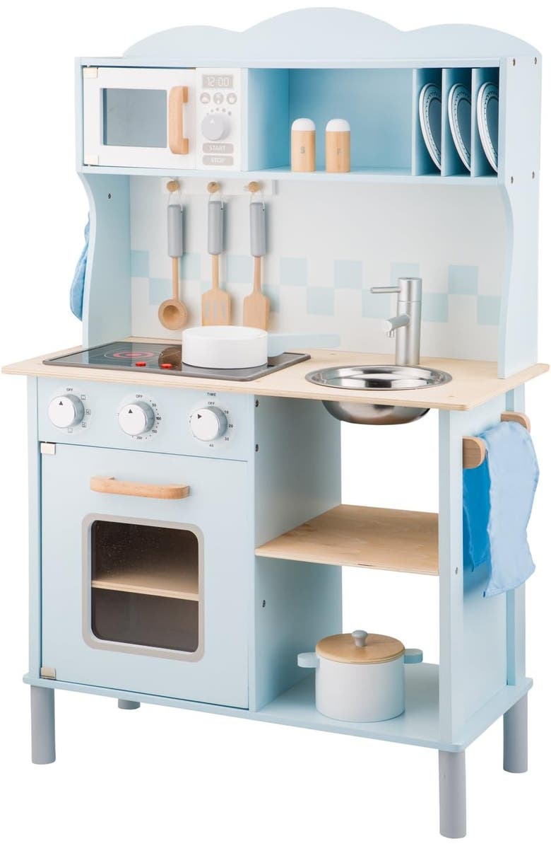 NEW CLASSIC TOYS Kitchenette Modern Electric Cooking, Alternate, color, Blue