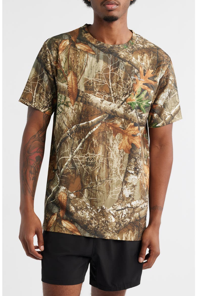 x Realtree EDGE Camo Cotton T-Shirt, Main, color, CAMOUFLAGE