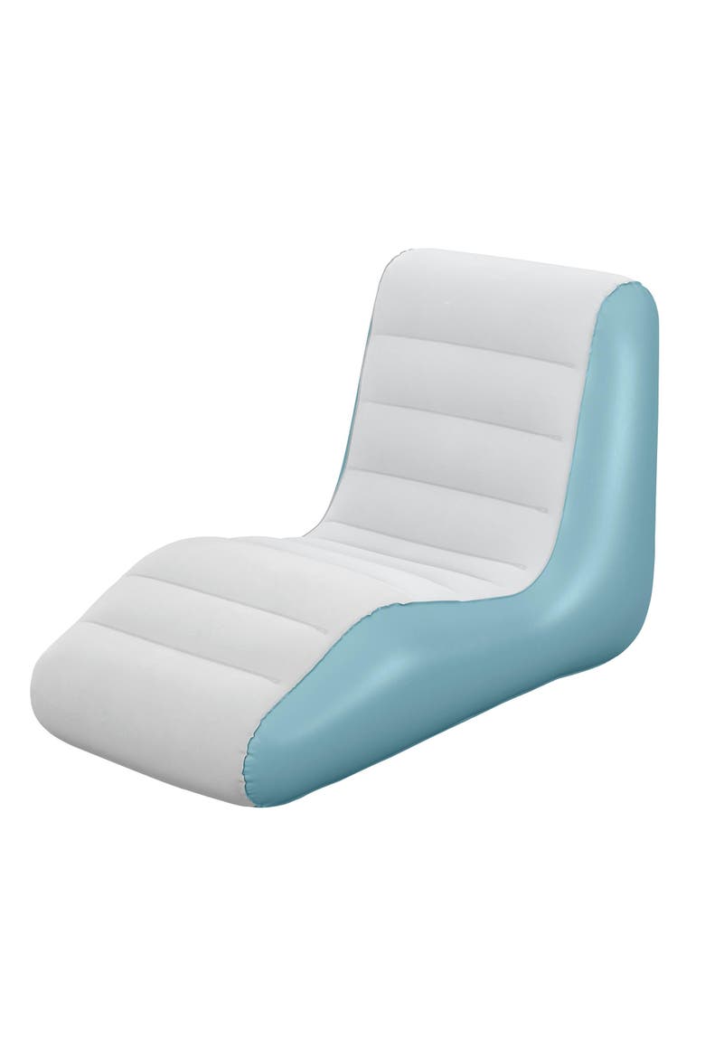 Leisure Luxe Inflatable Chaise Lounger, Main, color, Multicolored