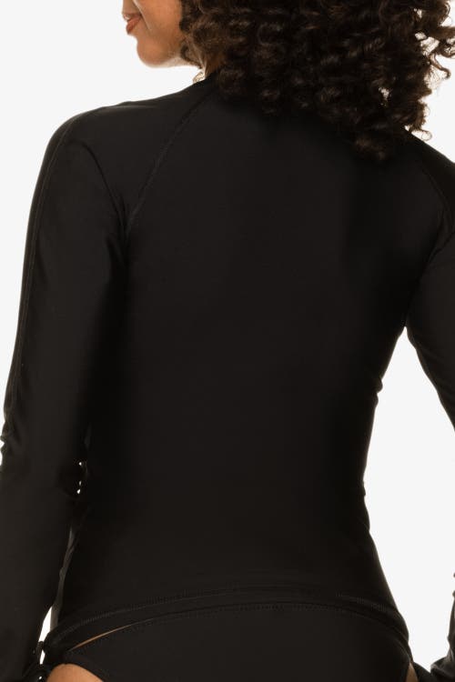 Helen Jon Beach Break Rash Guard Upf 50+ In Black