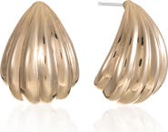 Ettika Curved Chunky Huggie Earrings