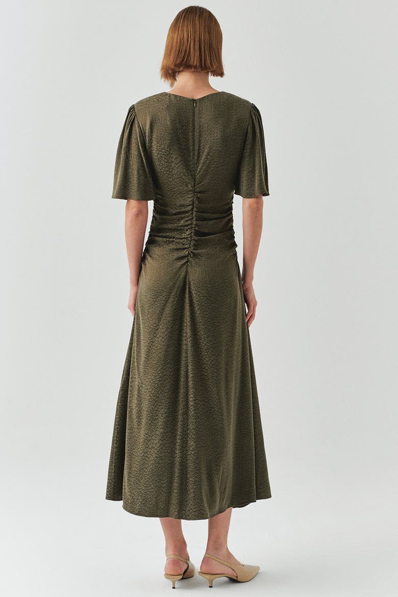 Kylee Midi Dress, Alternate, color, KHAKI