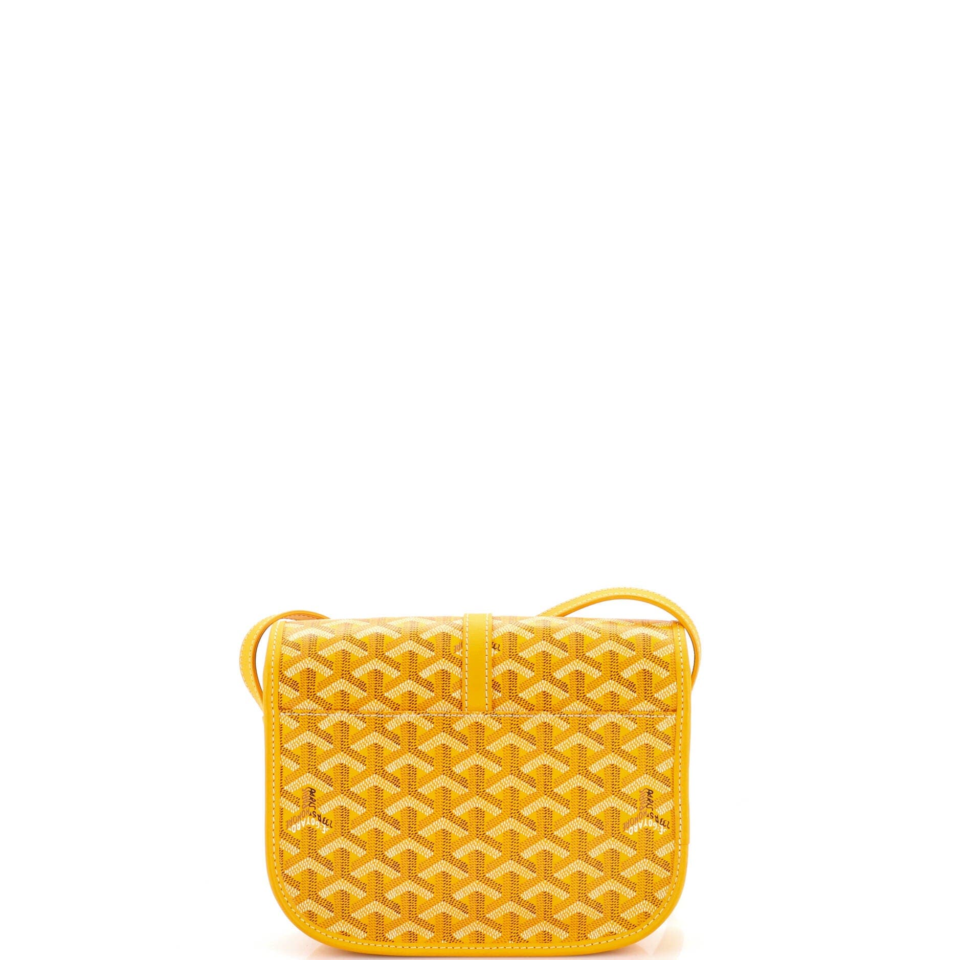 Pre-Owned Goyard Belvedere II Messenger Bag Coated Canvas PM, Alternate, color, Yellow