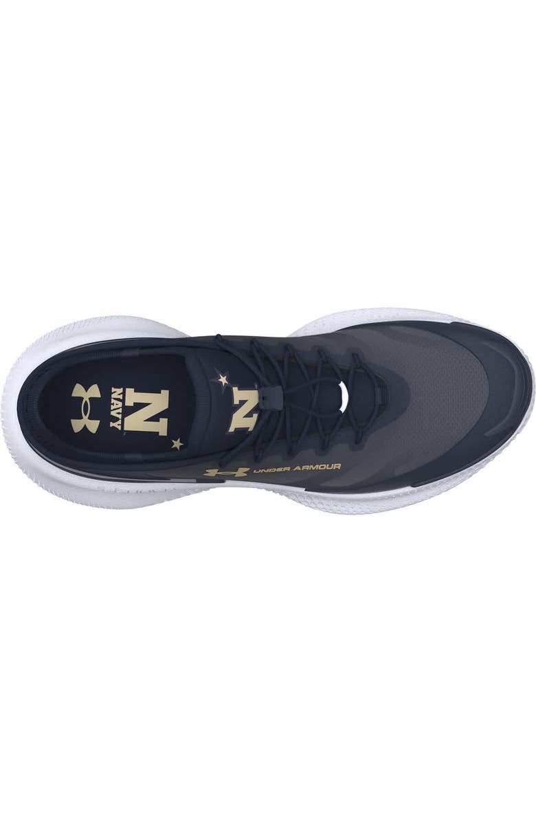 Under Armour Unisex Under Armour Navy Navy Midshipmen Team SlipSpeed Nova Running Shoes, Alternate, color, Navy