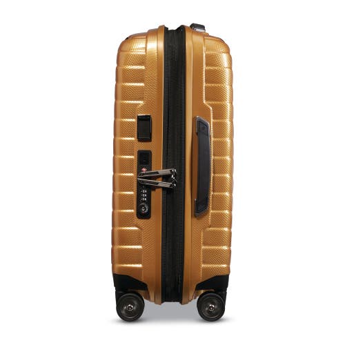 Samsonite Proxis Global Carry-on Hardside Tsa Friendly Spinner In Honey Gold