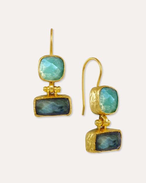 Ottoman Hands Nerissa Drop Earrings In Gold
