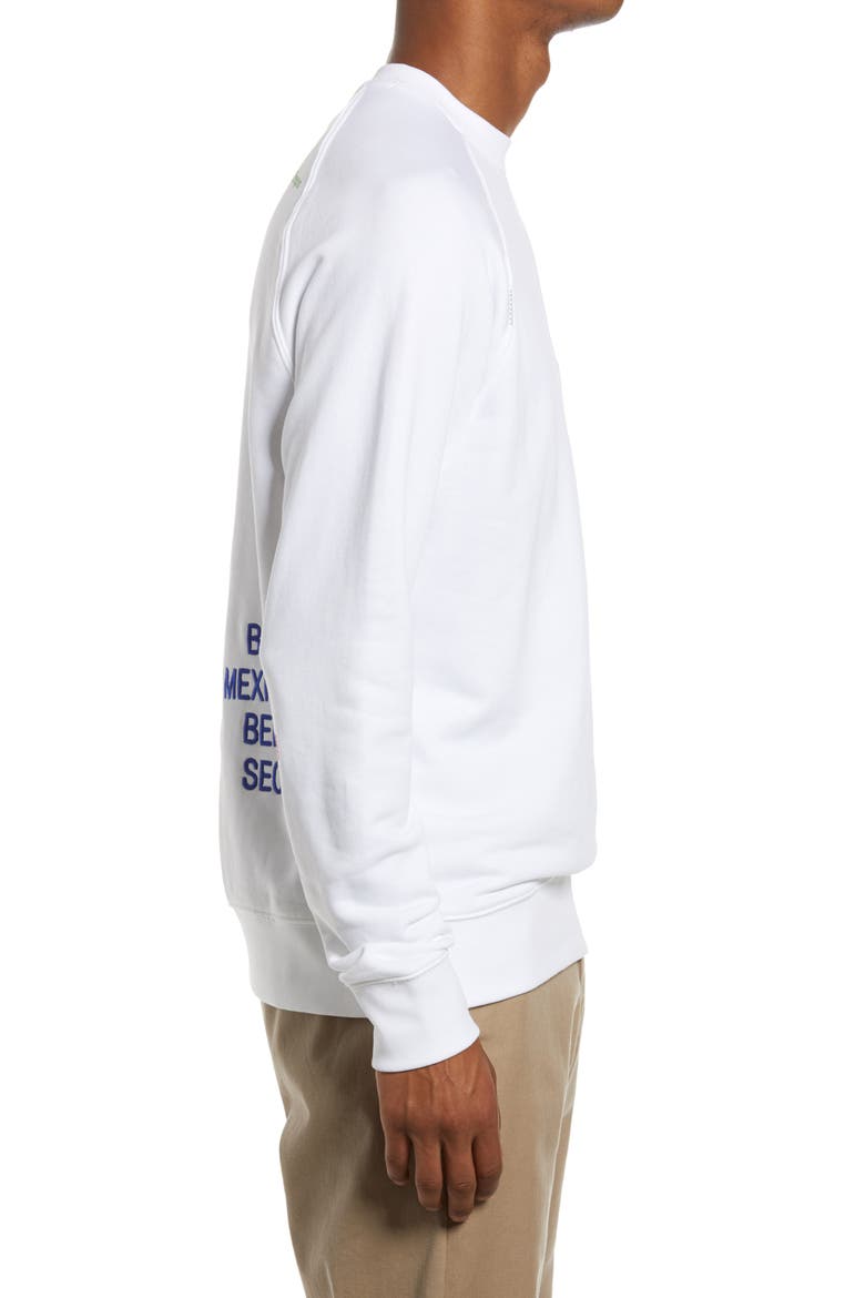 Sportswear World Tour Embroidered Crewneck Sweatshirt, Alternate, color, WHITE