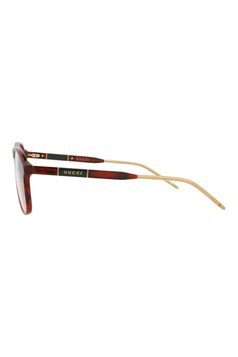 55mm Aviator Optical Glasses, Alternate, color, HAVANA HAVANA TRANSPARENT