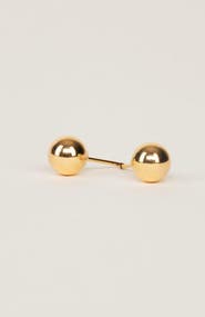 Gwen Beloti Gold Stud Ball Earrings