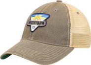 LEGACY ATHLETIC Men's Gray Michigan Wolverines Legacy Point Old Favorite Trucker Snapback Hat
