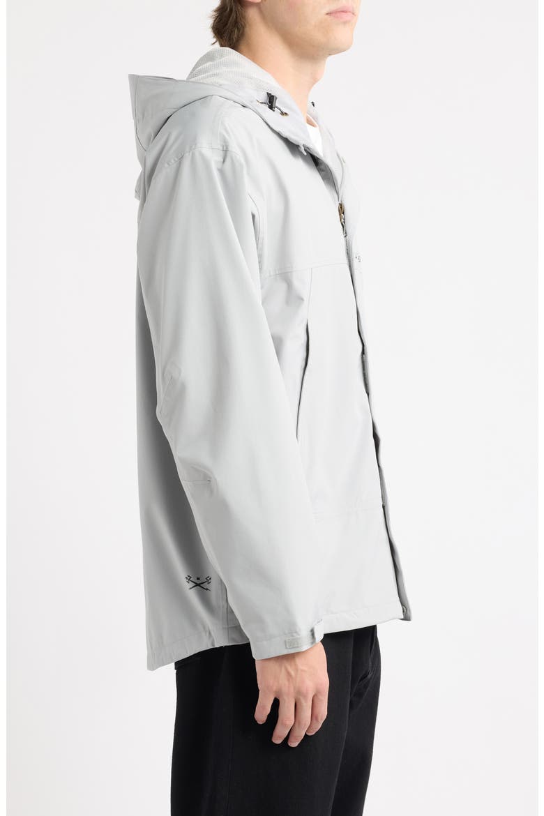 Breakwater Waterproof Ripstop Jacket, Alternate, color, LIGHT GREY