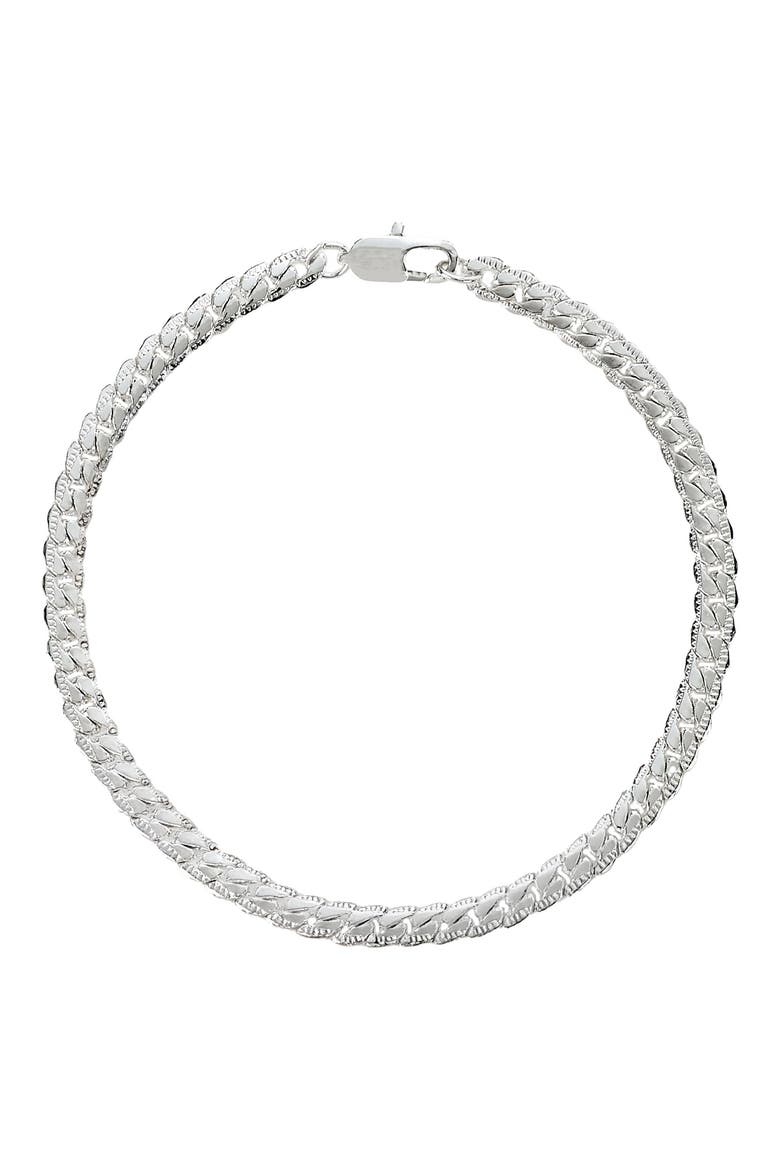 Men's Bombay Cuban Necklace & Bracelet Set, Alternate, color, SILVER