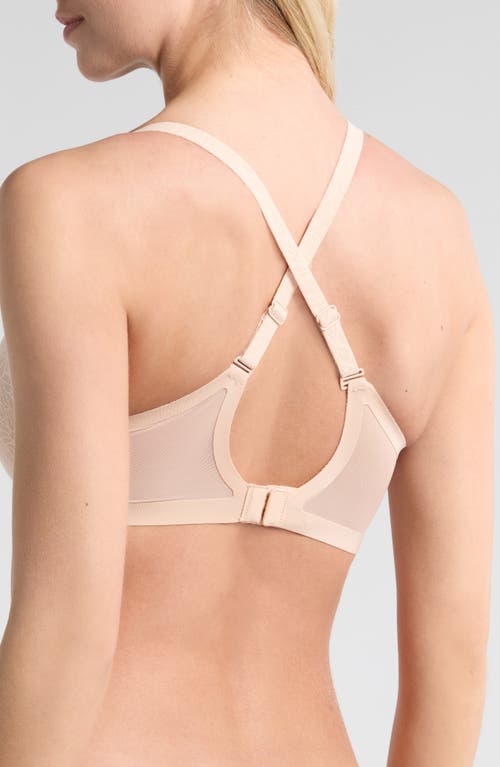 Chantelle Lingerie Pure Lace Unlined Underwire Minimizer Bra In Blush