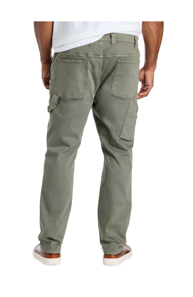 True Nation by DXL Big & Tall Reinforced Tapered-Fit Carpenter Jeans, Alternate, color, Castor Olive
