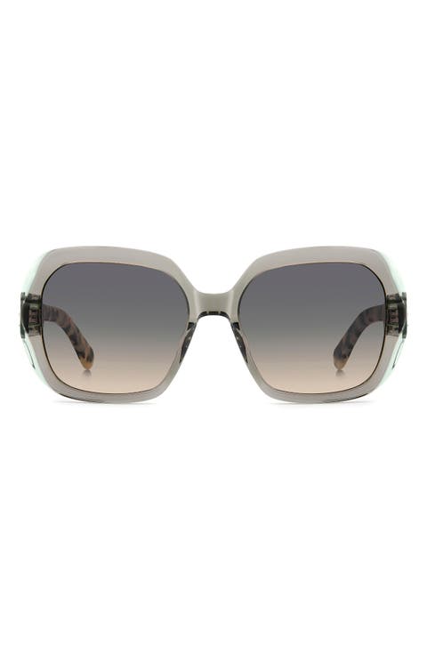 norina 57mm gradient square sunglasses