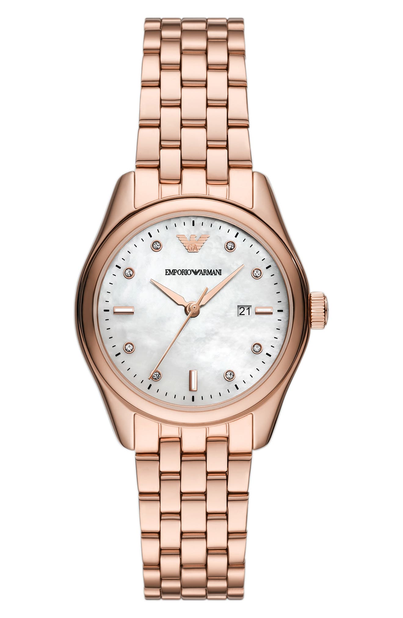 Emporio Armani Three-Hand Date Bracelet Watch