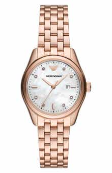 Emporio Armani Three-Hand Date Bracelet Watch