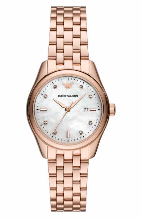 Emporio Armani Three-Hand Date Bracelet Watch