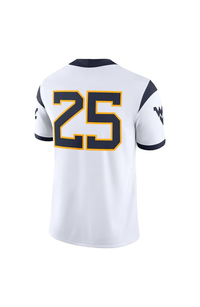 Nike Men's Nike #25 White West Virginia Mountaineers Limited Away Game Jersey, Alternate, color, White