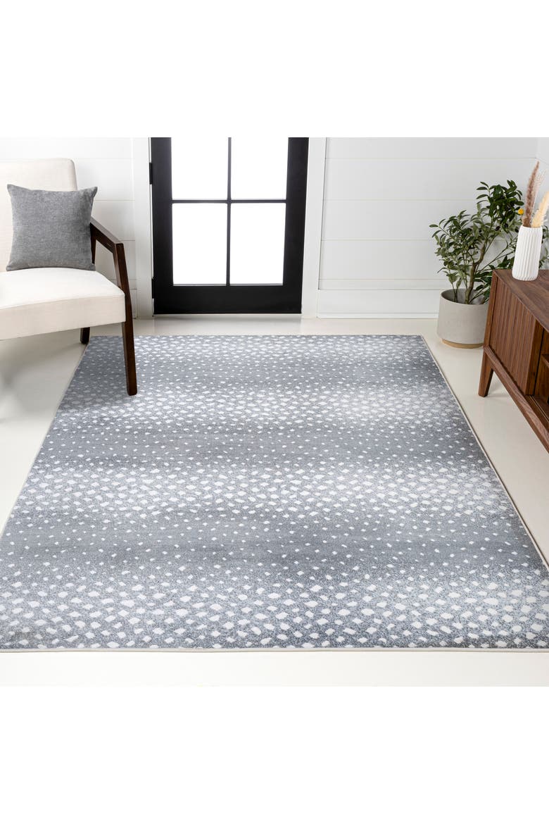 Antelope Modern Animal Area Rug, Alternate, color, Gray/Cream