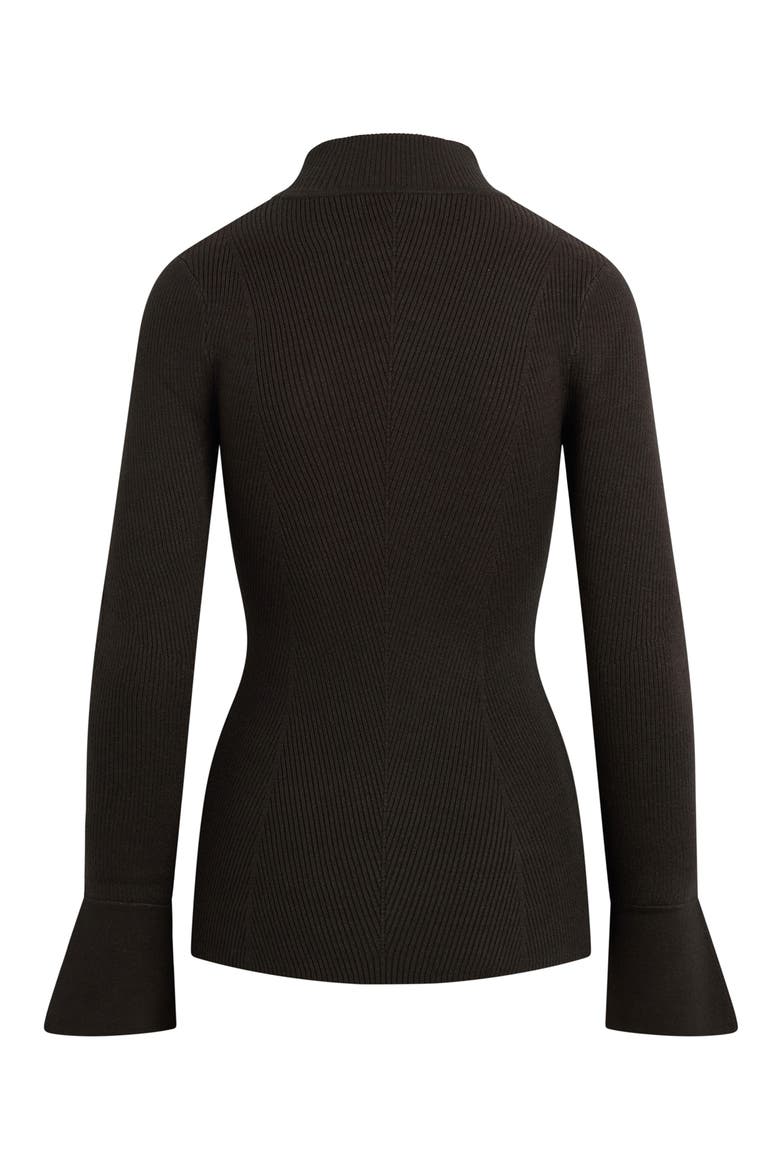The Runway Rib Turtleneck Sweater, Alternate, color, CHARCOAL