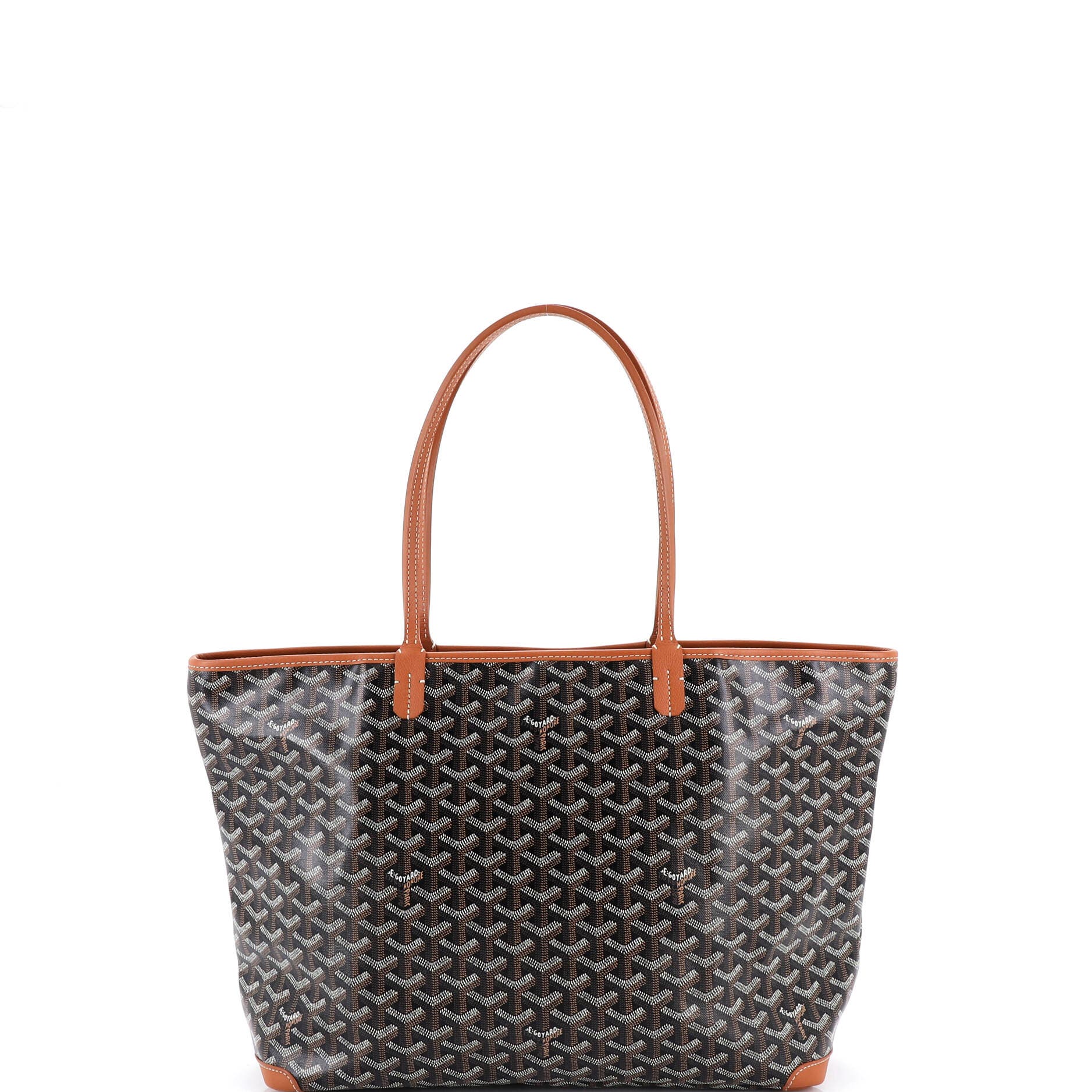 Pre-Owned Goyard Artois Tote Coated Canvas MM, Alternate, color, Brown
