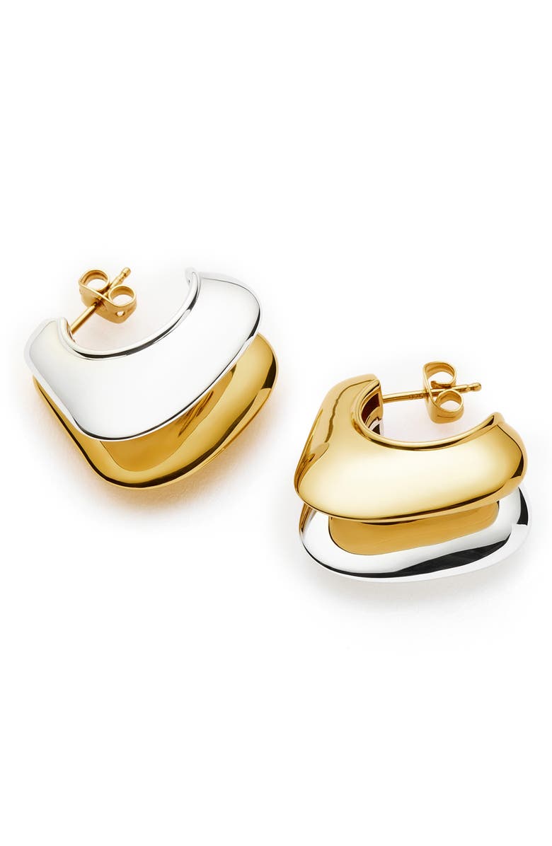 Missoma Mixed Metal Hoop Earrings, Alternate, color, 