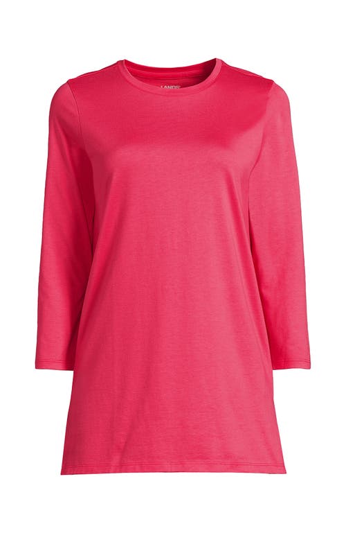 Lands' End Cotton Supima Tunic In Red