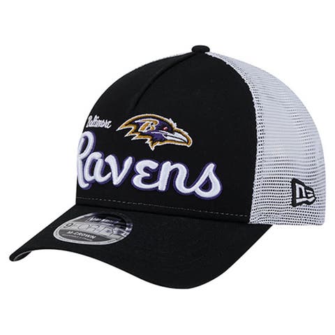 Men
s New Era  Black Baltimore Ravens Side Lines 9FORTY Adjustable Hat