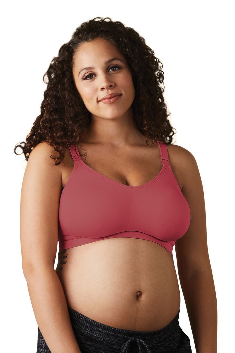 Body Silk Seamless Nursing Bra, Alternate, color, LIPSTICK
