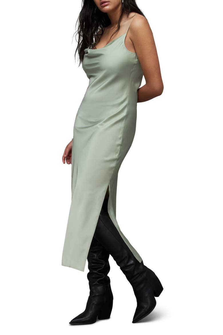 Hadley Satin Slipdress, Alternate, color, PISTACHIO GREEN