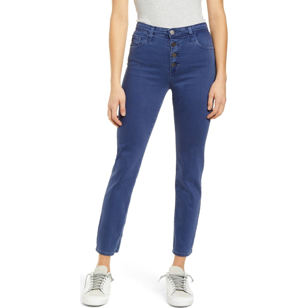 AG AG THE ISABELLE BUTTON FLY HIGH WAIST ANKLE STRAIGHT LEG JEANS