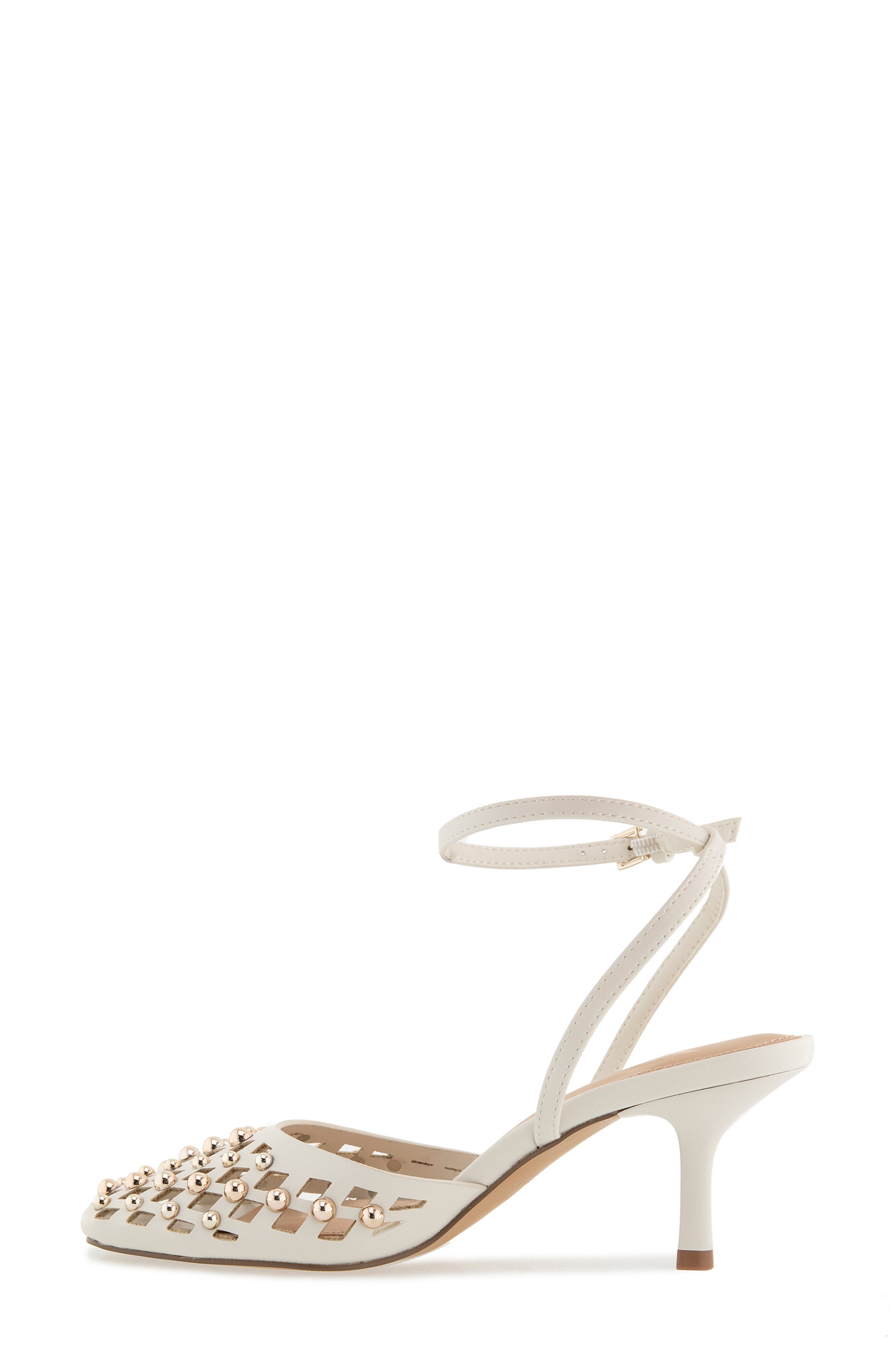 Fiona Ankle Strap Pump, Alternate, color, OFF WHITE PU